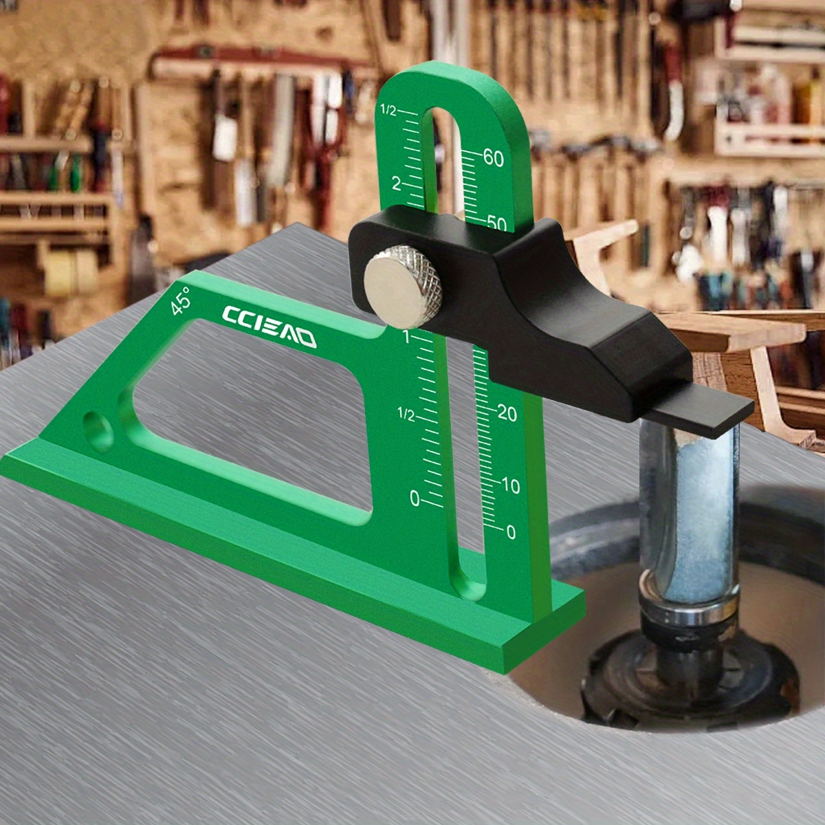 Woodworking Equipment - Alüminyum Alaşımlı Yükseklik Ölçer 0-60mm Derinlik