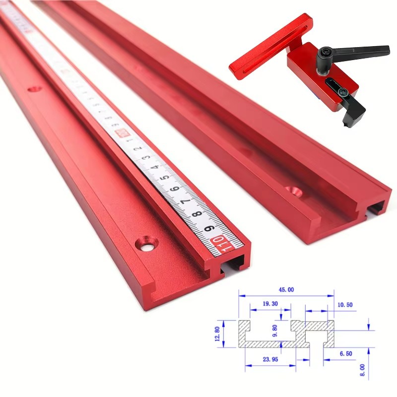 Woodworking Plan - 1 adet kanal alüminyum alaşımlı T-tracks