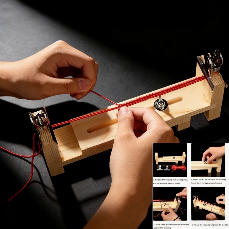 Woodworking Plan - Masif Ahşap Bilezik Dokuma Sabitleme Aleti