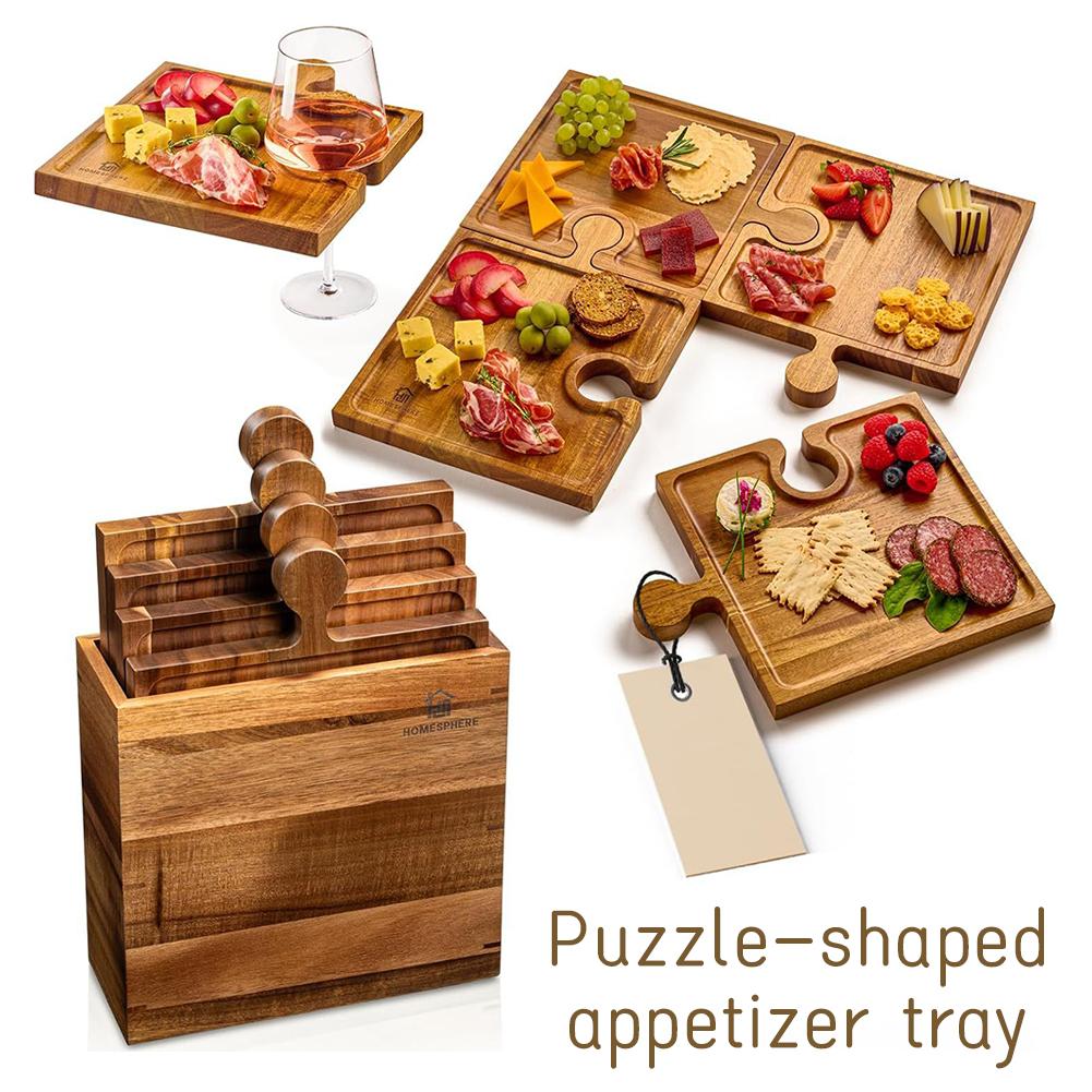 Woodworking Plan - Ahşap Bulmaca Şeklinde Meze Tabağı Dört