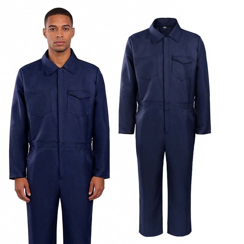 Woodworking Overalls - Erkekler Lacivert Tam Vücut İş Tulumu