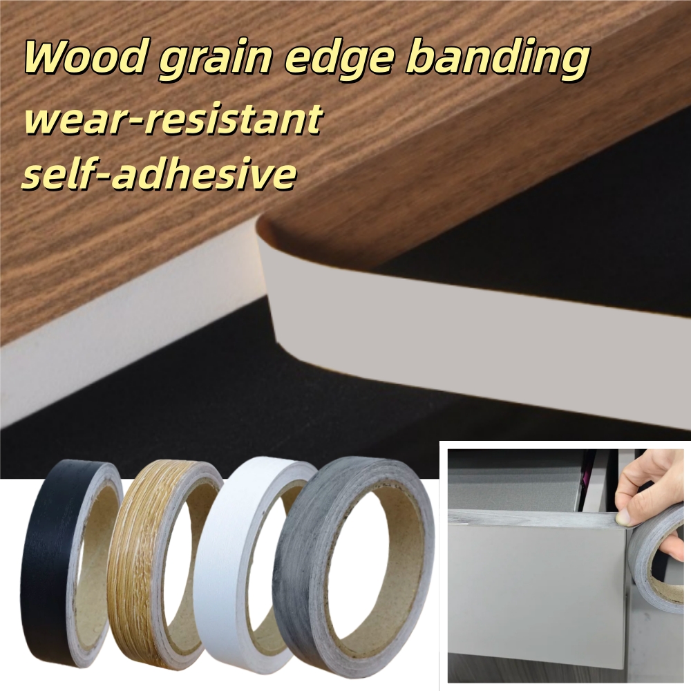 Woodworking Plan - 1 adet 10mX1/1.5/2cm Ahşap Desenli PVC