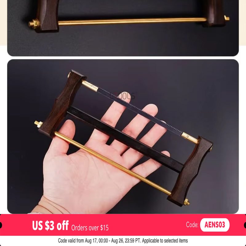 Woodworking Hand Saw - Yeni Ağaç İşleme Siyah Sandal Ağacı