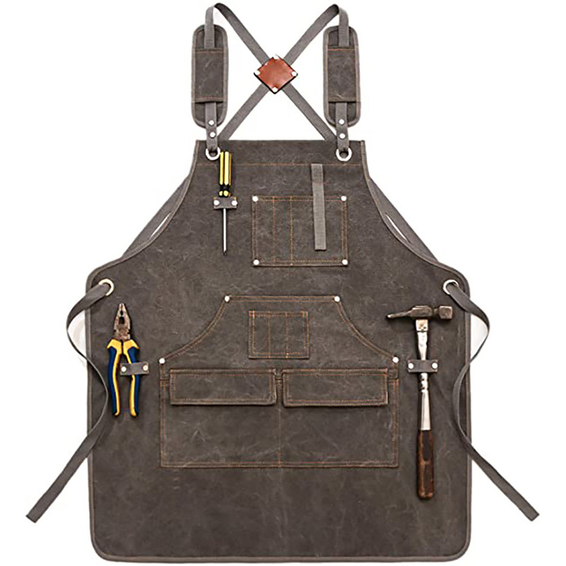 Woodworking Overalls - Basit Kalın Kanvas Önlük Özel Logo