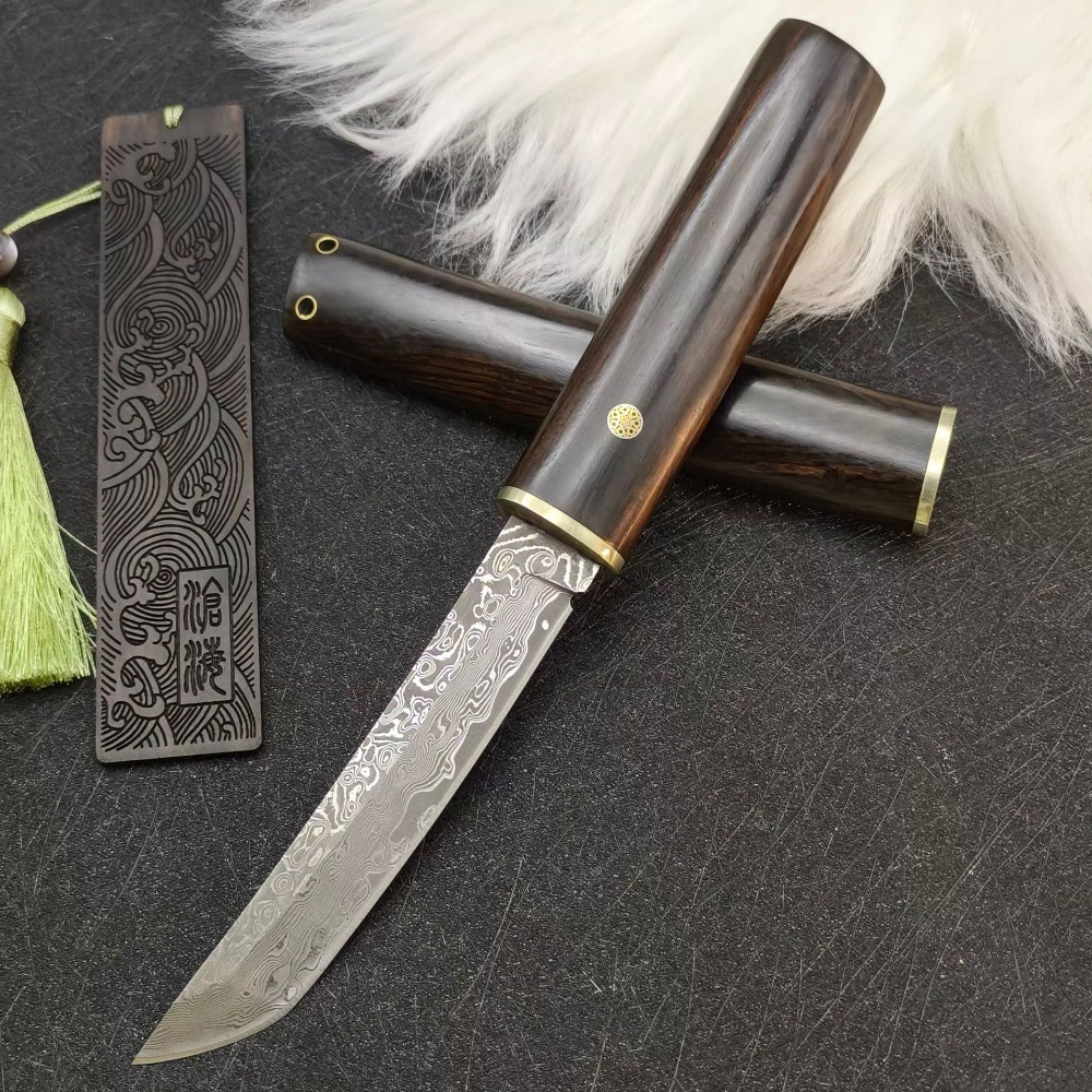 Woodworking Japan - Yüksek Sertlik VG10 Şam Çelik Tanto