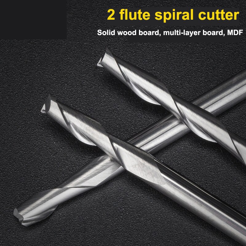 10 adet 3.175 1/8 Shank 2 Kana - Woodworking Nc incelemesi ve fiyatı