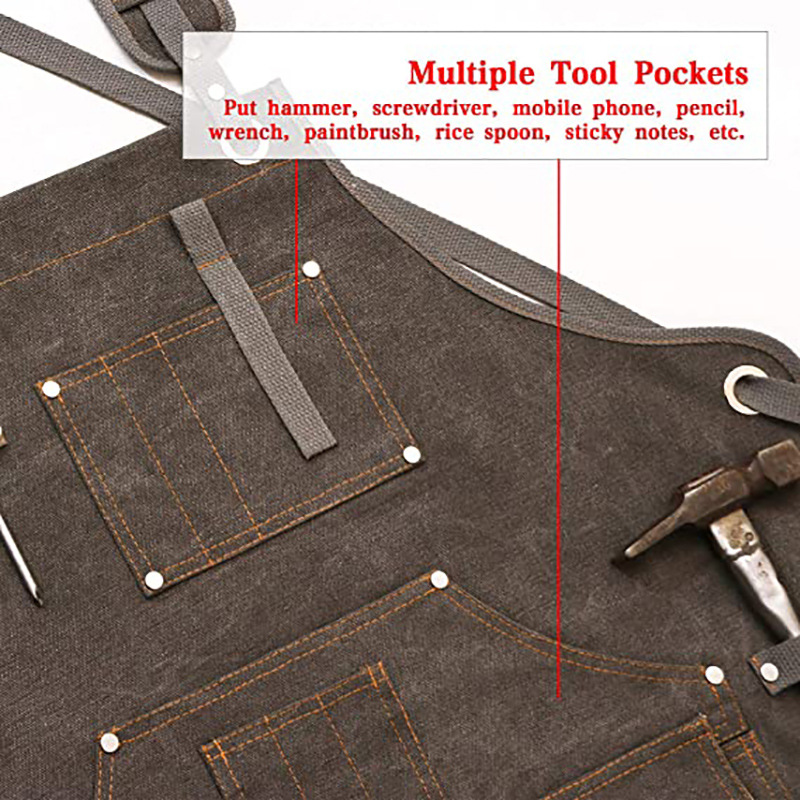 Basit Kalın Kanvas Önlük Özel  - Woodworking Overalls incelemesi ve fiyatı